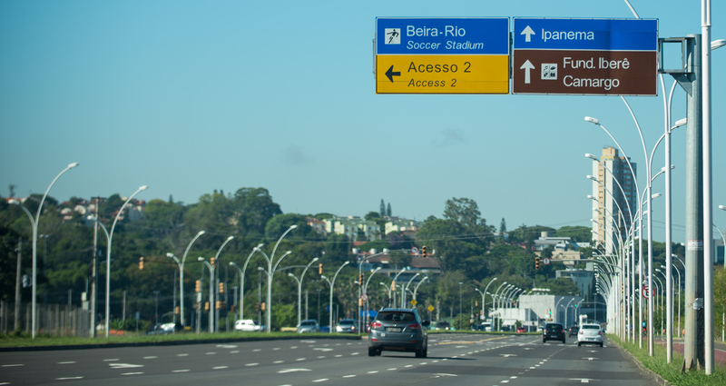 Av. Edvaldo Pereira Paiva, Av. Beira-Rio, Mobilidade Urbana, Trânsito, Sinalização, Zona Sul, Iberê Camargo. SFCMPA