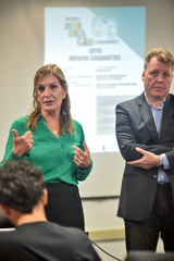 Recepção aos novos funcionarios e gabinetes de vereadores.  Presidente Monica Leal e diretores deram as boas vindas