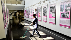 Mostra narra, em 20 banners, a construção feminina no universo laboral