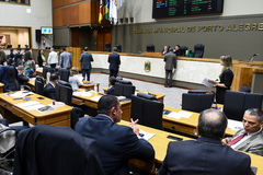 Plenário Otávio Rocha na sessão desta segunda-feira