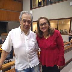 Vereadora Lourdes e sr. Luiz Santana da ONG Bicho de Rua