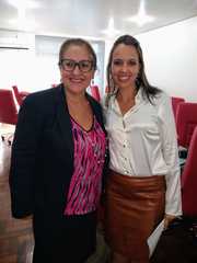 Vereadora Lourdes e a Chefe de Polícia do RS Nadine Anflor