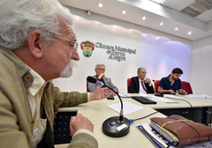 Comissão discute o Parque Farroupilha (Redenção), seu potencial econômico e os reflexos em seu entorno. Na foto, com a fala, Roberto Jakubaszko, representando o Conselho de Usuários da Redenção.