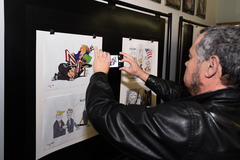 Abertura da exposição "Rir é Risco".