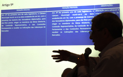 Comissão exibe apresentação do Grupo de Trabalho a respeito da reforma do Regimento da CMPA.