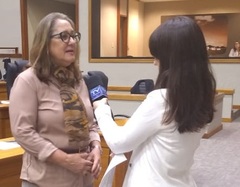 Vereadora na TV Câmara, fala sobre Frente Parlamentar