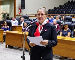 Vereadora faz saudação ao Correio do Povo 