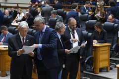 Plenário da Câmara, durante a sessão desta quarta-feira