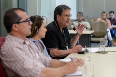 Oitivas da Comissão Especial de Prédios Abandonados. Na foto, com a fala, o Sr. Jorge Furtado, representando o DEMHAB.