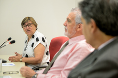 Comissão pauta as alterações no Plano de Carreira do Magistério Público Estadual no Estatuto do Servidor Público do Rio Grande do Sul e na Previdência Estadual. Com a fala, a Sra. Helenir Aguiar Schürer, Presidente do CPERS.