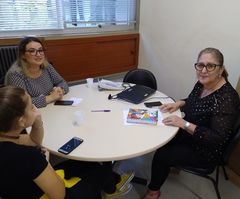 Visita de representantes do grupo SOS Gatos do Jockey