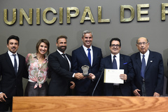 Sessão Solene de outorga do Troféu Câmara Municipal de Porto Alegre ao Grupo EPAVI - Empresa Porto Alegrense de Vigilância.