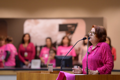 Dione Zibetti destacou excelência do Hospital Santa Rita na área de oncologia