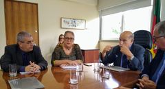 Vereadora Lourdes em reunião da Mesa Diretora em 31 de janeiro