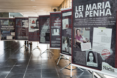 Lei Maria da Penha, exposição promovida pelo gabinete da Ver. Comandante Nádia