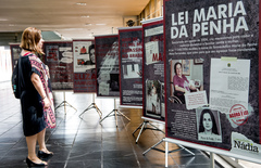 Lei Maria da Penha, exposição promovida pelo gabinete da Ver. Comandante Nádia