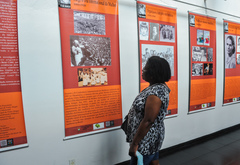 Dia da mulher, exposição do Centenário do dia 8 de março.