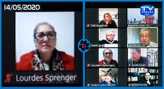 Vereadora Lourdes na sessão virtual de 14 de maio 