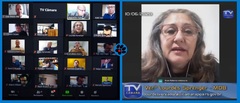 Vereadora Lourdes em sessão virtual