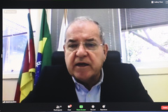 Audiência Pública para demonstração e avaliação, pelo Poder Executivo, do cumprimento das metas fiscais do 2º quadrimestre de 2020. Na foto, o presidente da comissão, Idenir Cecchim
