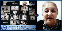 Vereadora Lourdes, autora do projeto.