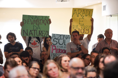 Comunidade marcou presença na reunião ocorrida na noite de terça