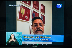 Deputado apresentou seu testemunho desde sua casa em Belo Horizonte