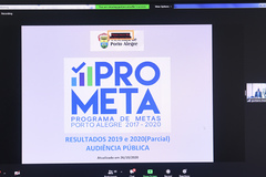 Audiência Pública para apresentação e debate da Lei Orçamentária Anual (LOA) 2021 e para divulgação dos resultados dos indicadores de desempenho relativos à execução do Programa de Metas (Prometa) no exercício 2019.