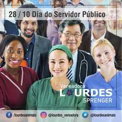 Vereadora Lourdes parabeniza a todos os servidores públicos