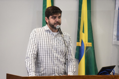 Vereador Camozzato na sessão desta quarta-feira