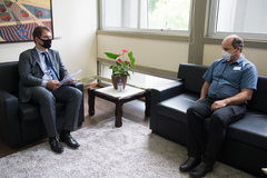 Bins Ely e Kemer em encontro hoje na Presidência