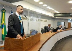 Bobadra utilizou a Tribuna para apresentar sua trajetória e marcar posição como representante da segurança pública em Porto Alegre
