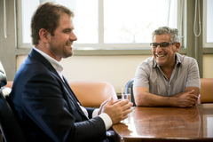 Bins Ely e Crispim estiveram reunidos na tarde desta quinta-feira