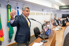Sebastião Melo em manifestação no Plenário da Câmara 