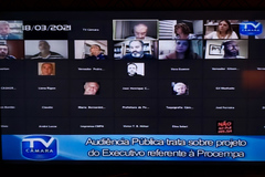 Encontro foi todo realizado pela plataforma Zoom