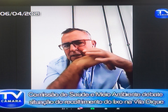 Renato Jaguarão representou a Secretaria de Serviços Urbanos na reunião