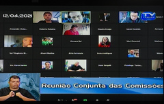 Reunião conjunta das comissões foi realizada durante a sessão ordinária, em formato virtual
