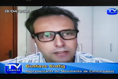 Gustavo Knetig, do Movimento dos Concursados, defendeu a prorrogação de prazos em função da pandemia