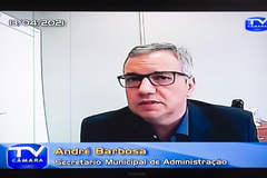 Reunião para tratar sobre os prazos de validade dos concursos públicos na esfera municipal de Porto Alegre. Com a participação do Secretário André Barbosa, dos senhores Gustavo Knetig e Alexandre Abreu, Vereadores da comissão e interessados.