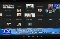 Sessão ordinária teve formato virtual
