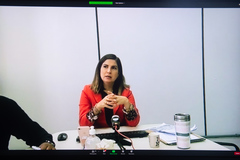Secretária adjunta da Smharf, Simone Somensi