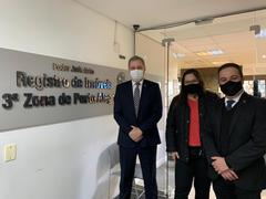 Tarde de visitas à categoria notarial e registral