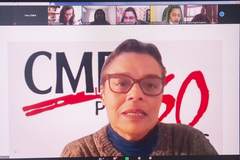 Escolas Liberato Salzano e Emílio Mayer: ensino médio e técnico de escola municipal. Na foto, Fabiane Pavani