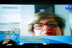 Vera Guasso, secretária-geral do Sindppd