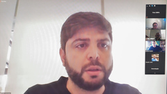 Reunião para apreciação de pareceres, aprovação de redações finais e distribuição de projetos para relatar. Na foto, vereador Felipe Camozzato.