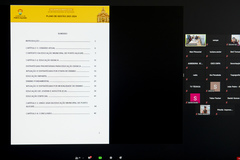 Reunião virtual sobre p Plano de Gestão da SMED
