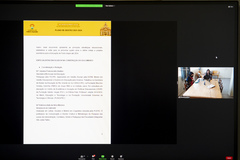 Reunião virtual sobre p Plano de Gestão da SMED