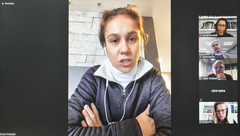 Reunião para debater sobre a retomada de eventos em Porto Alegre. Na foto, vereadora Mariana Pimentel.