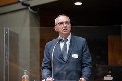 Falando em nome da União do Vegetal, mestre Alberto Bracagioli destacou trabalho voluntário da entidade