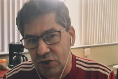 Reunião para tratar sobre a construção das Unidades de Saúde Coinma, Leopoldina e Esmeralda. Na foto, senhor Elmo Raupp Viegas, representando a Secretaria Municipal de Saúde.